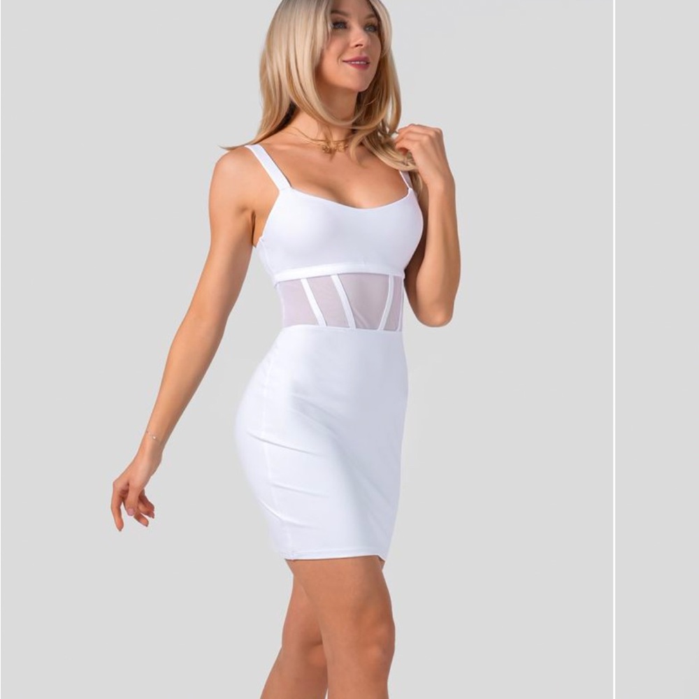 NEW Halara White Bodycon Dress